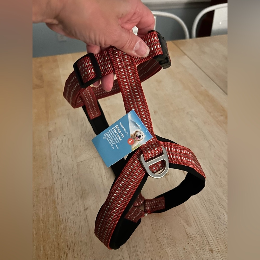 Dog harness, sz large, step in harness, large dog, dog accessories, NWT